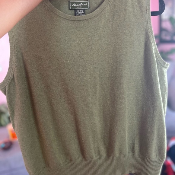 Eddie bauer deep green stretch sweater vest size xl - Picture 6 of 9